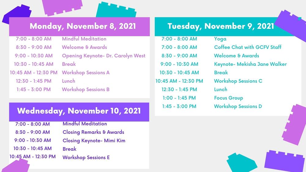 2021 Conference Agenda