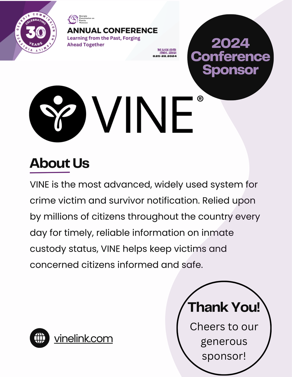 2024 Conference Sponsor, VINE