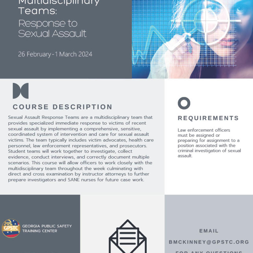       Multidisciplinary Teams: Response to Sexual Assault
  